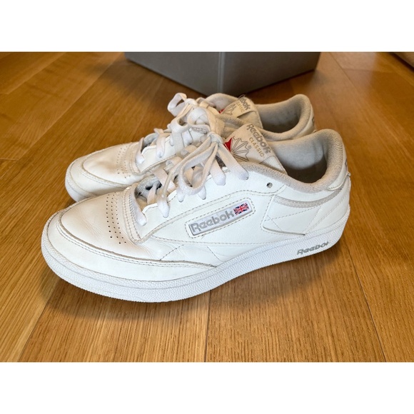 Reebok Classic Club C 85 White Leather Tennis Sneakers Mens Size 7 - Picture 6 of 10